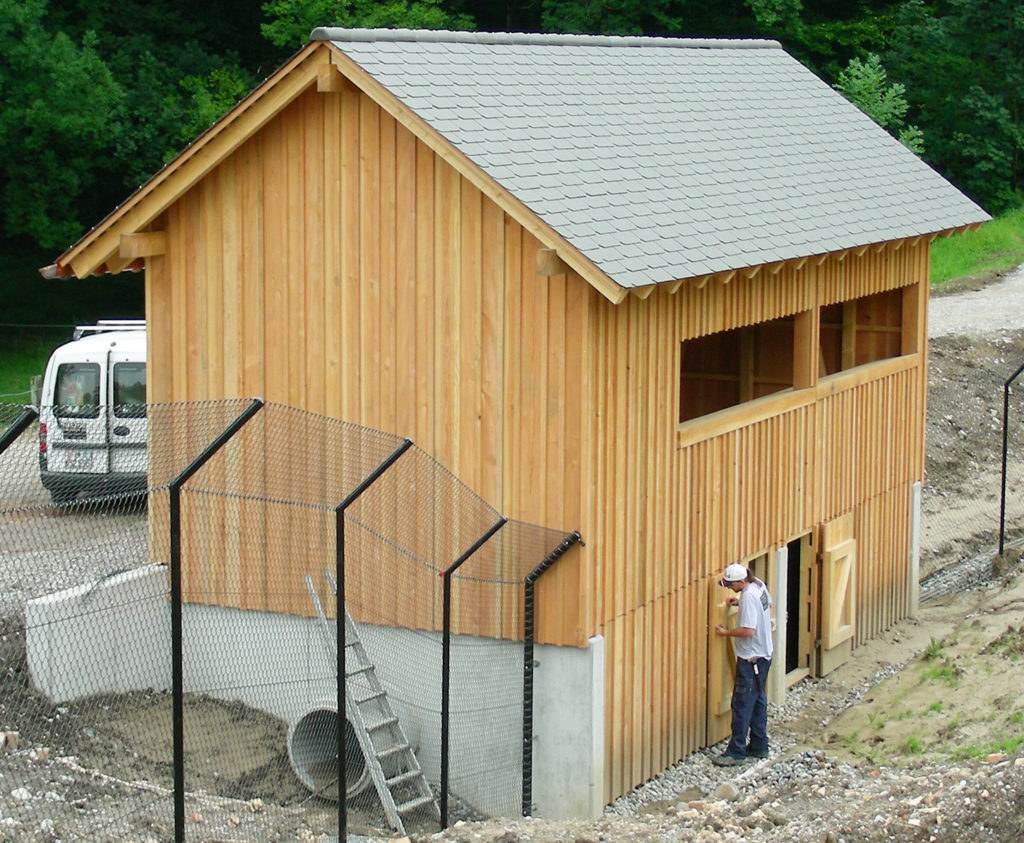 Erstellung einer Fuchsscheune in Tierpark