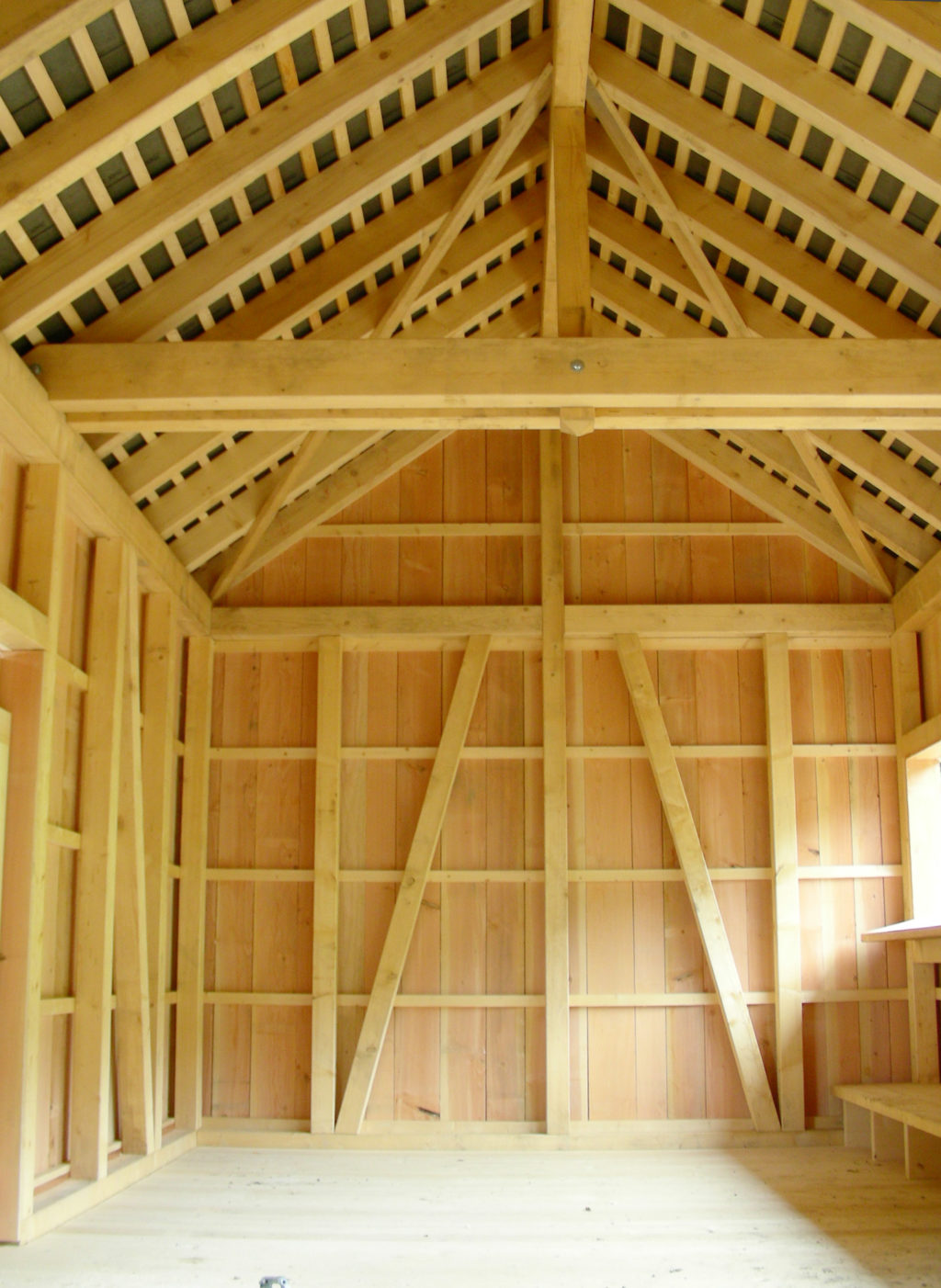 Erstellung einer Fuchsscheune in Tierpark